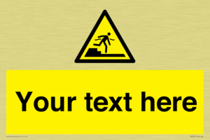 Custom warning Submerged step or steps